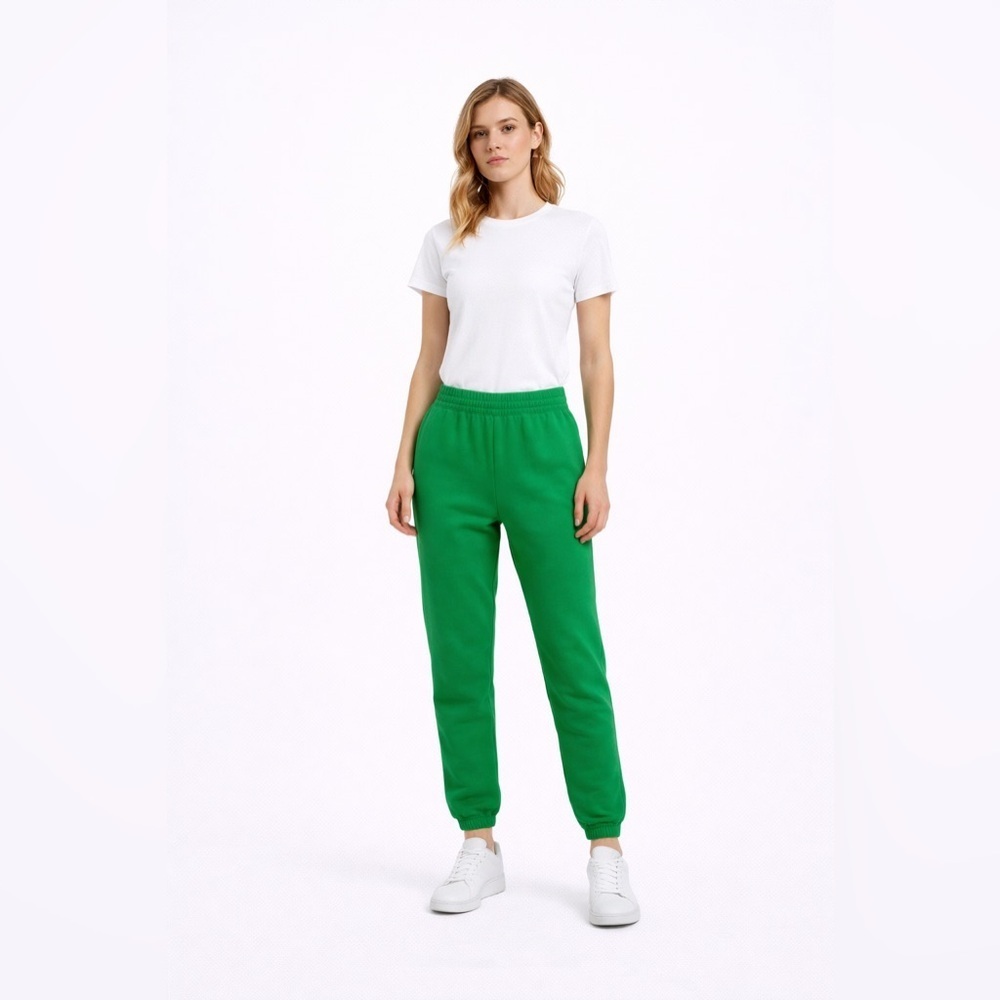 🍀 NWT! Homme + Femme Kelly Green Unisex Thick Cotton Sweatpants